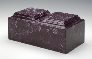 merlot colored cultured marble companion cremation urn
